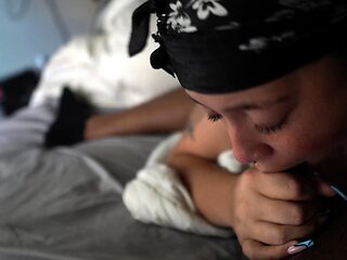 amateur interracial blowjob