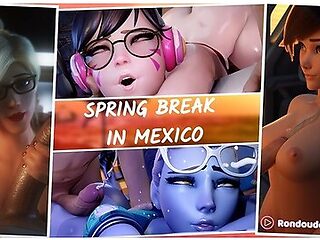 [pmv] Spring Break In Mexico - Rondoudou Media With Car Toon