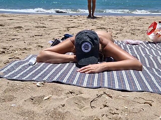 Young Girl Gets Fucked on the Beach by a Stranger Fucking From Behind