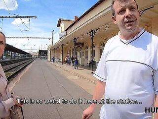 Rich Man Fucks Cuckold's GF - Anal, Blowjob & Creampie - Hunt4K