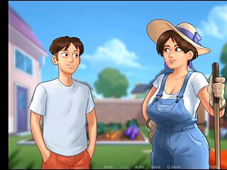 Helping the sexy cougar widow next door in summertime saga