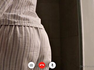 Big-Butt TS Soapy Nude ASMR Shower POV