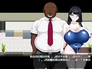 Cheating cosplay girlfriend gets fucked in an animated hentai game
