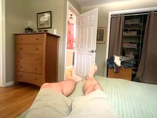 Becky getting ready for beach