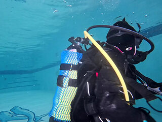 Underwater Domination in Full Scuba Gear