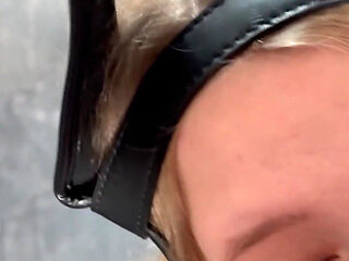 A Teen Slave Used Fixed in Mouth Squirted