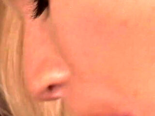 Bald Dude Wrecks Blonde and Brunette Slut in Drooling DP-threesome