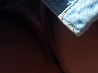 Skye Blue - Pink Micro Thong up the Skirt