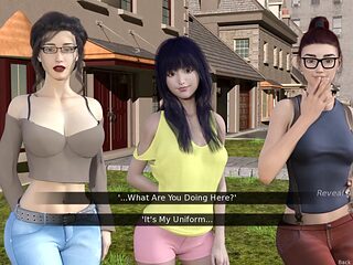 A stepmom's affection at the beach party