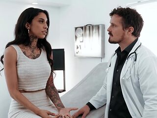 Dirty doc goes deep with his busty babe