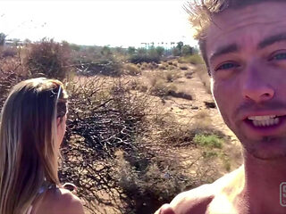 Fucking in the Sand Dunes after a blowjob in the car