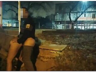 Girl Flashing Naked In The Street Fucking In Public Voyeurs And Caught By The Police With Naked Street