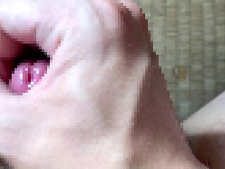 Japanese virgin boy caught masturbating in a steamy shower.