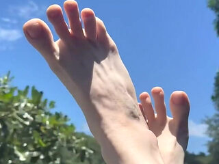 For My Feet Lovers Would You Put Some Oil on and Massage Them for Me?