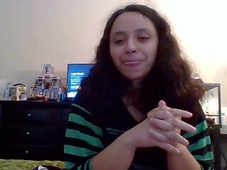 Emo teen Becka solo webcam masturbation