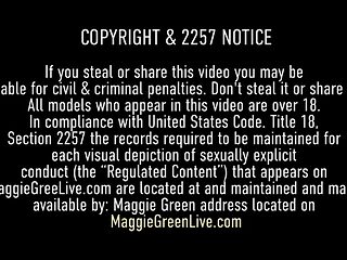 Watch flashy Maggie Green and Maggie's clip