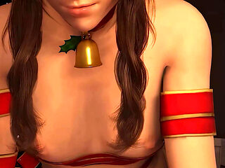 Aerith Xmas POV Cowgirl Ride - Final Fantasy 7 3D Animation