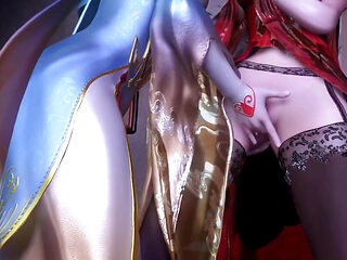 Medusa Queen and Feng Qing Yi Seduce - 3D Animation