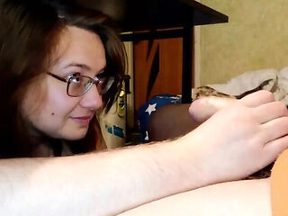 SchoolPrincess Big Dick Blowjob & Facial - Amateur MILF Deep Throat Cum in Mouth