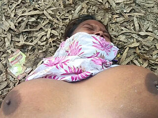 Desi Bhabhi Outdoor Anal Fuck with Huge Boobs and Big Ass