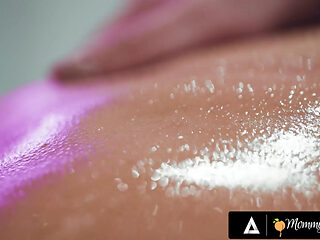 MOMMY'S GIRL - Masseuse Alex Coal Seduces Married MILF Sophia West During A Sensual Massage Session!