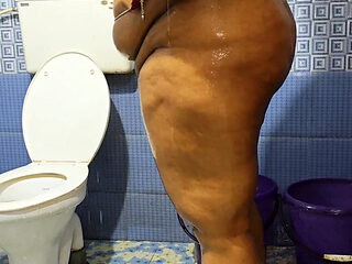 Desi Girl Taking Shower Completely Nude in Her Private Space