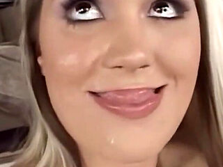 Teen Student Lets Swallow 8 Loads First Then Sandwich and Ass Fuck