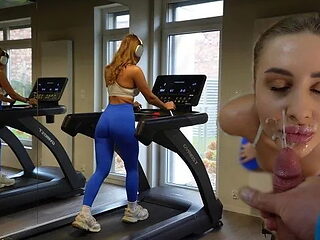 I Met a Perfect, Cute Girl at the Gym, Immediately Fucked Her, and Came on He...