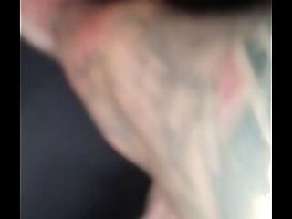 Married redhead sucks and gives her pussy to strangers in the erotic chair at the nightclub.