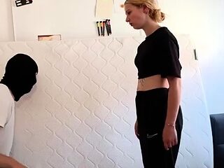 German Balls Busted - Emo Girl Ballbusting