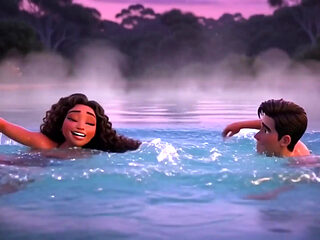 Stepmother and Stepson Road Trip Ends in Private Heated Pool (ai Generated)