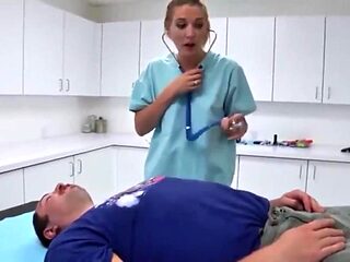 White Nurse: Big Tits, Blowjob  Babe Porn