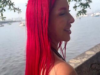 Passeio Com Exibicionismo Que Eu Adoro Fazer, Ele Ja Ficou De Pau Duro Querendo Me Foder, Nao Deu Outra, Chegamos Em Casa E, Eu Levei Pau No Cu E Tomei Toda A Porra With Maikinho Lisboa And Melissa Lisboa