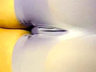 Perfect Cameltoe in Tight Purple Yoga Shorts