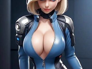 Isabelle Dupond in a science fiction area (Ai model)