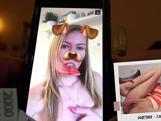 Czech Streets 104: Martina the Snapchat girl