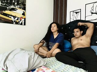 Sexy sister-in-law's steamy solo session