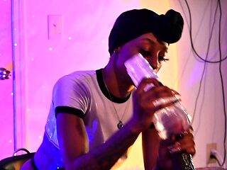 Hot Black Maid Does Some Webcam Black and Ebony