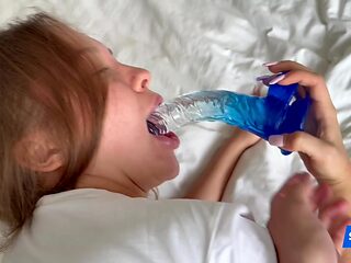 My 18yo younger stepsister is ready to take two cocks� one in the ass and