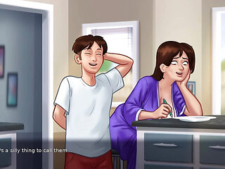 new step mom and step son  make amazing seen in summertime saga part 5