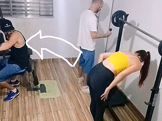 Wife Cheating on Her Husband at the Gym Behind His Back!