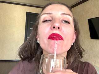 Uvula Spit Close-up POV