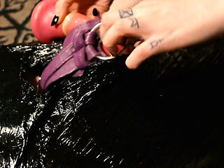 Moulded Into Mistres Roxy's Latex Sex Toy