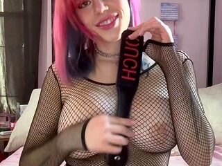 Mexican babe reveal big boobs in webcam
