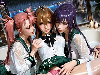 Compilation Featuring Busty, Big-assed Girls in Intense Sexual Action. Waifu Hentai Animation.