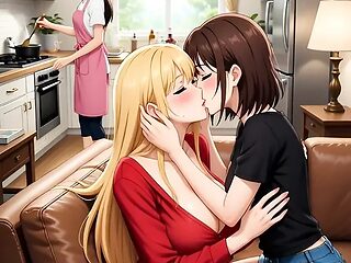 No Nudity, Just Filthy Kissing – Blonde Grinds on Her Lap