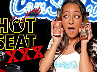 Petite MILF Freya Von Doom Hot Sauce Challenge - BBC Fucks Her Shaved Pussy After Spicy Foot Fetish