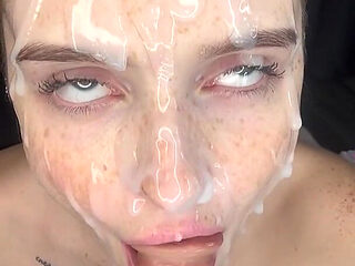 I'm Covered in, Sucking Your Cock and Playing with My Pussy