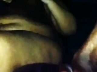 Late night car fuck: Latina sucks huge tits before gorilla punches her pussy