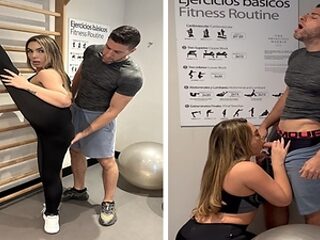 Lucky Gym Personal Trainer Gets to Fuck Mimi Boliviana Hard